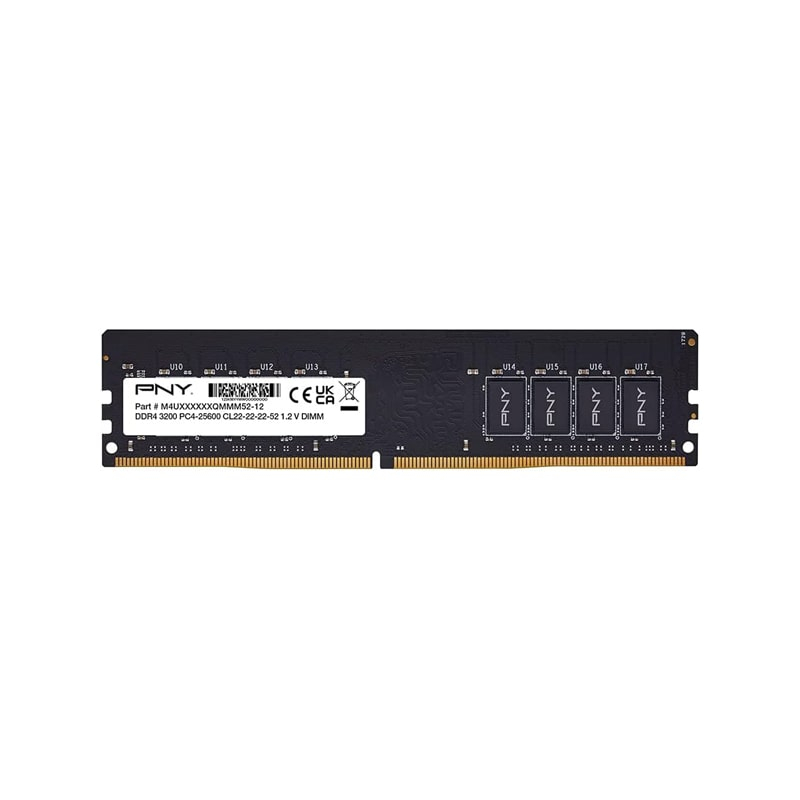 رم دسکتاپ DDR4 تک کاناله 3200 مگاهرتز CL22 پی ان وای  مدل Performance ظرفیت 16 گیگابایت
